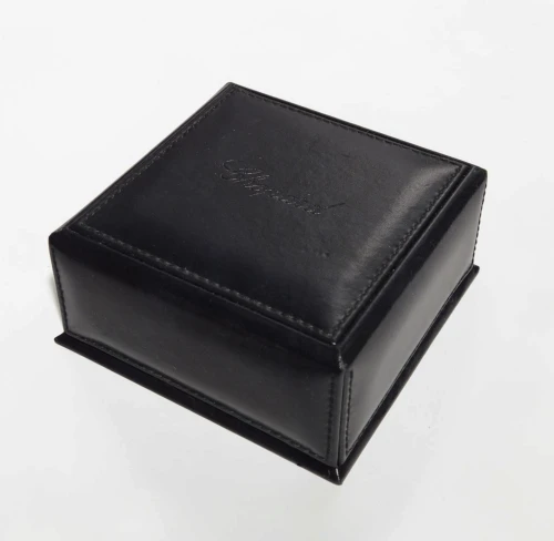 Chopard ring box large dark blue stitched leather 4.5 Inch