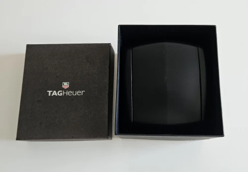 TAG Heuer black watch box early 00s helmet style